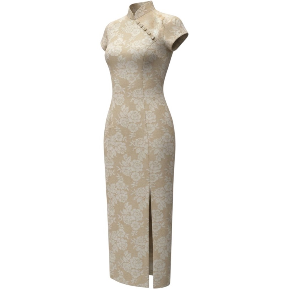 r-wear Rampage Maxi Dress 9 NWT Floral Cheongsam 90s y2k Jacquard Chinoiserie